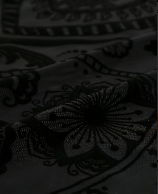 Body à Manches Longues en Maille Imprimée Style Y2K