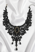 Collier Choker Gothique en Dentelle Noire Ajourée – Style Vintage & Tendance