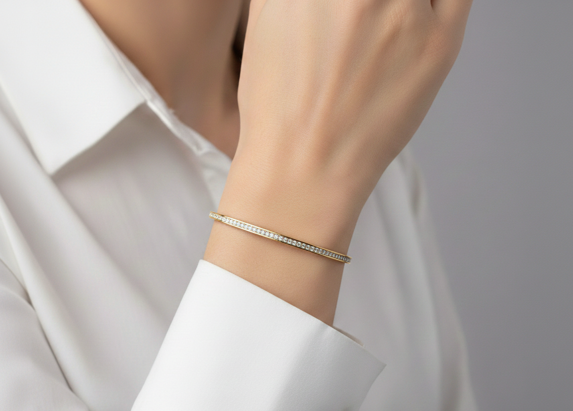 Bracelet Femme en Acier Inoxydable – Style Mode & Design Moderne